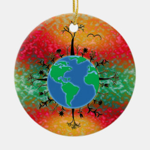 Earth Day ~ Sunrise Keramik Ornament