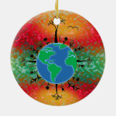 Earth Day ~ Sunrise Keramik Ornament (Hinten)