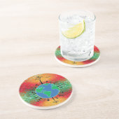 Earth Day ~ Sunrise Sandstein Untersetzer (Seite)