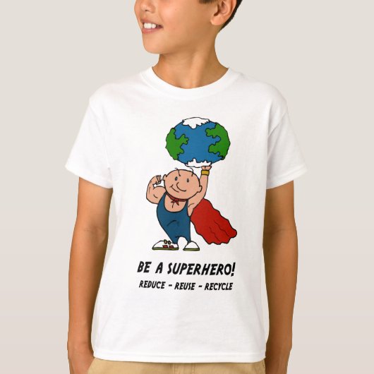 Earth Day Superhero T - Shirt (Vorderseite)