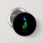 Earth Day T-Shirt  Button (Vorne & Hinten)
