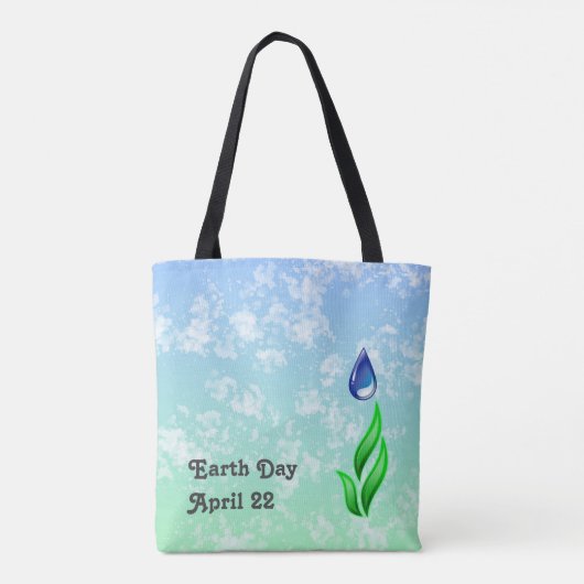 Earth Day Tote Bag Tasche (Rückseite)