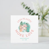 Earth Day Water Bottles Feiertagskarte (Stehend Vorderseite)