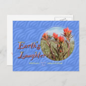 Earth Day Wildblume Postcard Postkarte (Vorne/Hinten)