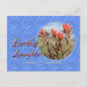 Earth Day Wildblume Postcard Postkarte (Vorderseite)