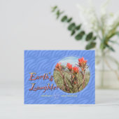 Earth Day Wildblume Postcard Postkarte (Stehend Vorderseite)