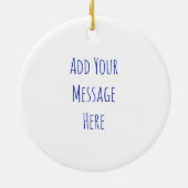 Earth Day Word Art Keramik Ornament (Hinten)