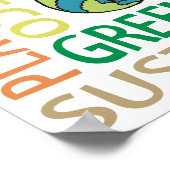 Earth Day Word Art Poster (Ecke)