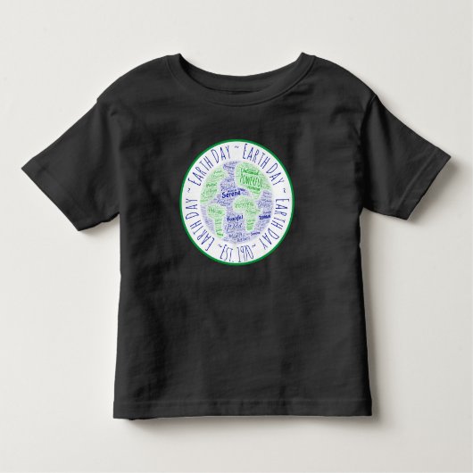 Earth Day Word Art T - Shirt (Vorderseite)