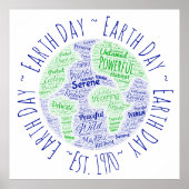 Earth Day Wordart Poster (Vorne)