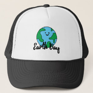 Earth Day World Ecofriendly Icon Happy Earth Clipa Truckerkappe