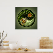 Earth Day Yin Yang Print Poster (Küche)