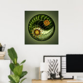 Earth Day Yin Yang Print Poster (Heimbüro)