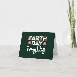 Earth Day - Zinnia Blume Nature Lover Karte