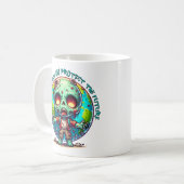 Earth Day Zombie Kaffeetasse (Vorderseite Links)
