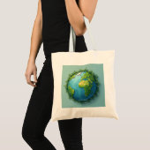 Earth Design Öko Bag - Ein kleiner Schritt für den Tragetasche (Vorderseite (Produkt))