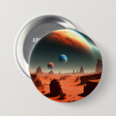 Earth Dies sind Mars, die das Button-Abzeichen ruf Button (Vorne & Hinten)
