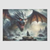 Earth Dragon - Decoupage- Seidenpapier (Vorderseite)