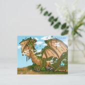 Earth Dragon Mountain Postcard Postkarte (Stehend Vorderseite)