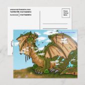 Earth Dragon Mountain Postcard Postkarte (Vorne/Hinten)