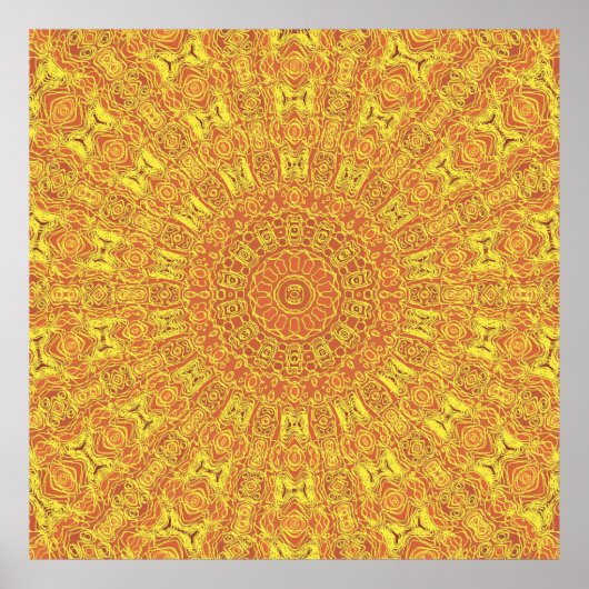 EARTH Element Contours Musterplakat Poster (Vorne)