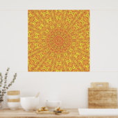 EARTH Element Contours Musterplakat Poster (Küche)