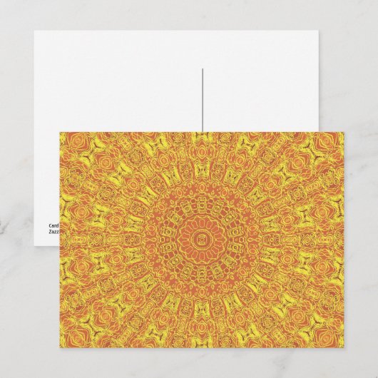 EARTH-Element-Konturmuster Postkarte (Vorne/Hinten)