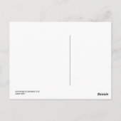 EARTH-Element-Konturmuster Postkarte (Rückseite)