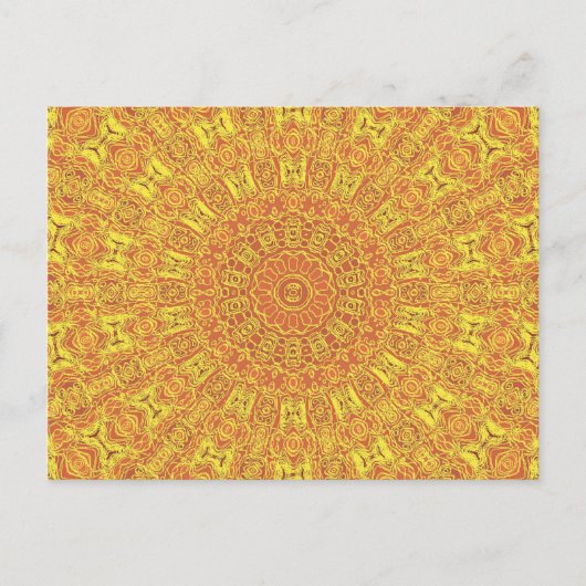 EARTH-Element-Konturmuster Postkarte (Vorderseite)