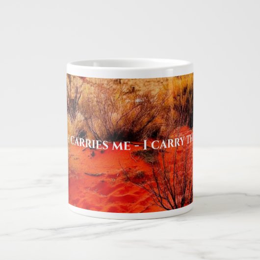 Earth Element Mug - Earth Carries Me Jumbo-Tasse (Vorderseite)