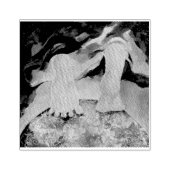 Earth Feet Toes Clouds Angel Maureen Girard Gummistempel (Prägung)