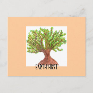 Earth First Postkarte