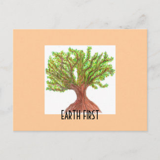 Earth First Postkarte