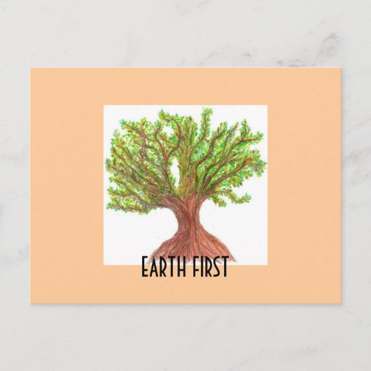 Earth First Postkarte (Vorderseite)