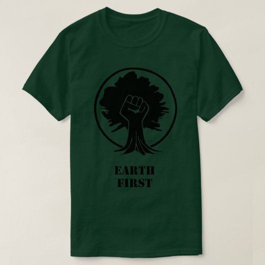 Earth First T-Shirt (Design vorne)