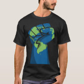 Earth Fist RESIST Climate Change T-Shirt (Vorderseite)