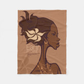 EARTH FLOWER FLEECEDECKE (Vorderseite)