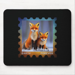 Earth Forever Umweltschutz Stempel Schnee Mousepad