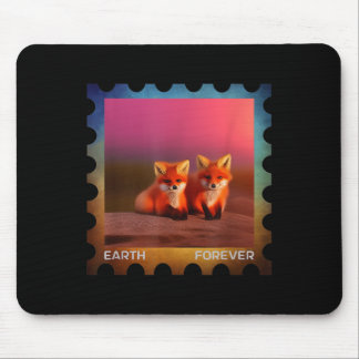 Earth Forever Umweltschutz Stempel Sonnenuntergang Mousepad