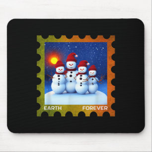 Earth Forever Umweltschutz Stempel Sonnenuntergang Mousepad