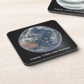 Earth From Artemis II Getränkeuntersetzer (Linke Seite)