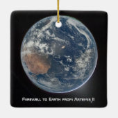 Earth From Artemis II Keramikornament (Rückseite)