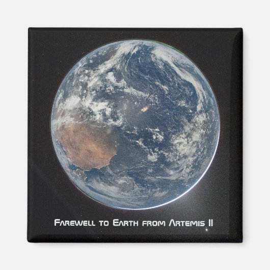 Earth From Artemis II Magnet (Vorne)