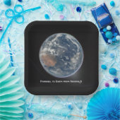 Earth From Artemis II Pappteller (Party)