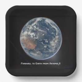 Earth From Artemis II Pappteller
