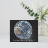 Earth From Artemis II Postkarte (Stehend Vorderseite)