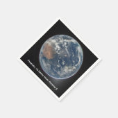 Earth From Artemis II Serviette (Ecke)