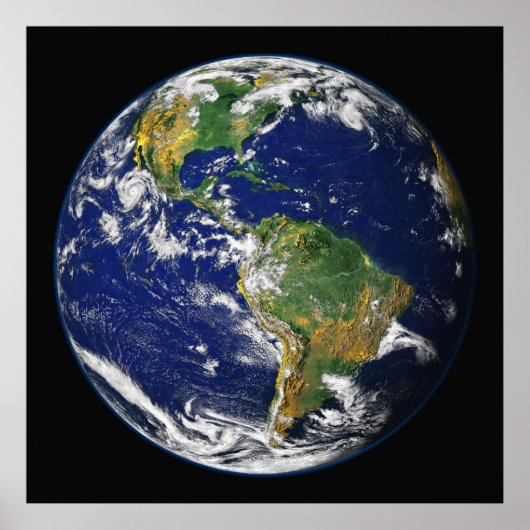 EARTH from Space Custom Wall Art Mattester Poster (Vorne)