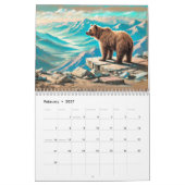 Earth & Fur – Grizzly Bears in Pastel Seasons Kalender (Feb 2027)