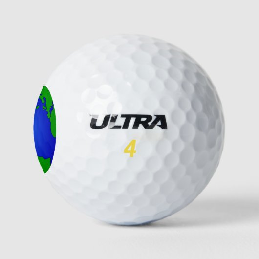 Earth Globe Image Golf Ball (Logo)